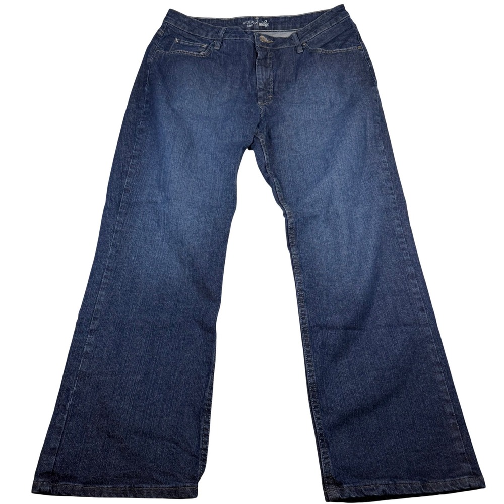 Riders by Lee Indigo Blue Straight Leg Denim Jeans 10ZFRR1A8 Size 16 P